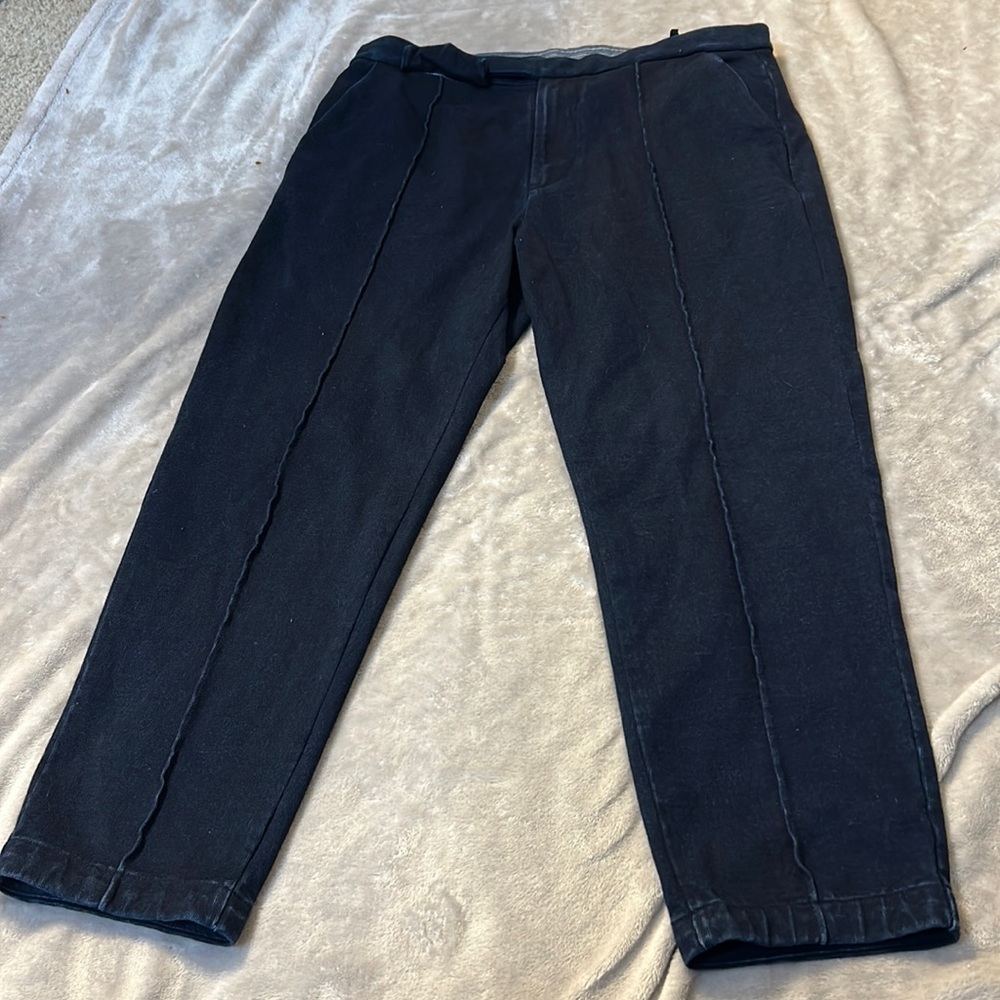 Ag adriano goldschmied tapered pintuck jeans